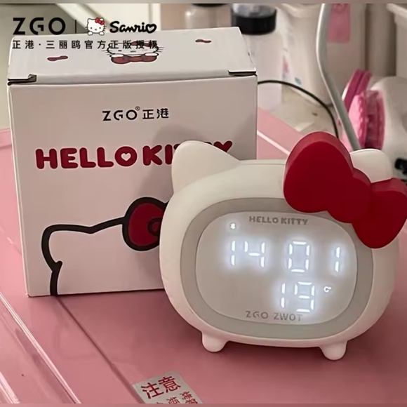 Hello Kitty Other - EXCLUSIVE - Hello Kitty Officially Licensed Alarm Clock/Nightlight/Speaker
